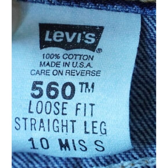 Vintage Levis 560 Mom Jeans Womens Size 10 Mis S Loose Fit Straight Leg High Wai - Picture 3 of 10